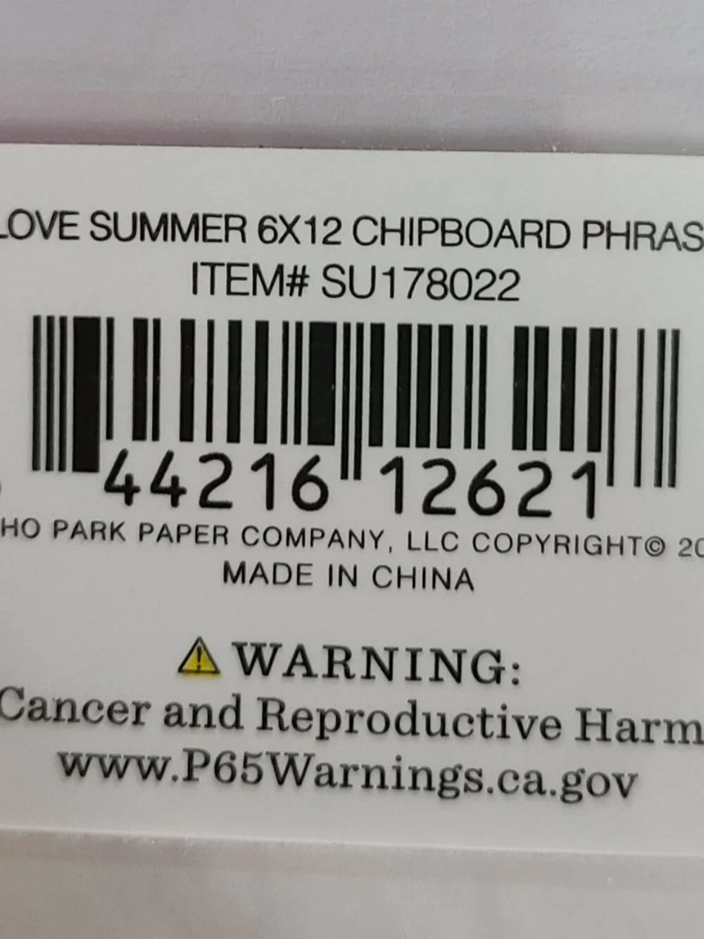 Echo Park Chipboard Accents & Phrases Summertime Beach Theme - Lot of 3